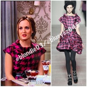 Marc by Marc Jacobs Houndstooth Scribble Dress S